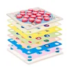 Multifunction Educational Toy Children Memory Concentration Desktop Game 4 in 1 Wooden Memory Chess Game