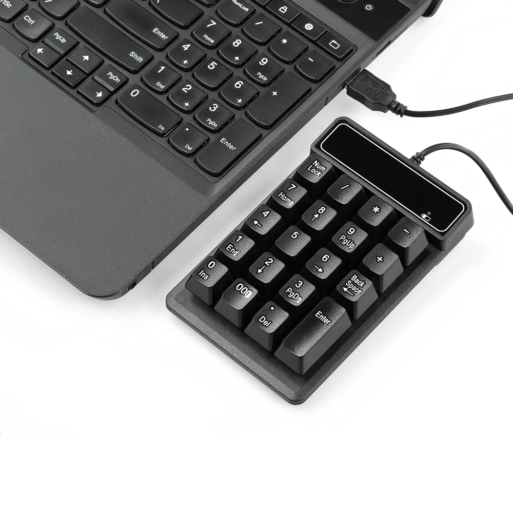19 Keys USB Mechanical Wire numeric keypad Keyboard Mini number keycaps Numpad Keyboard for Laptop Desktop PC Computer notebook