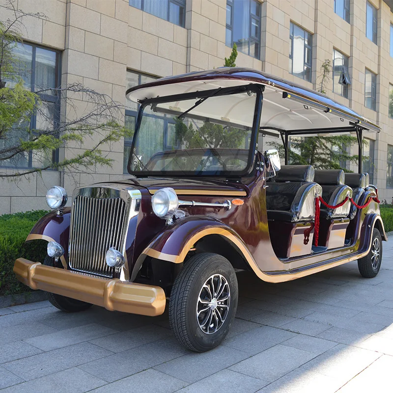 Superior Quality Vintage Car Electric Sightseeing Car Tourist 4 Wheels