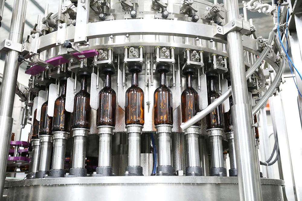 Máquina embotelladora automática de botellas de vidrio, equipo de