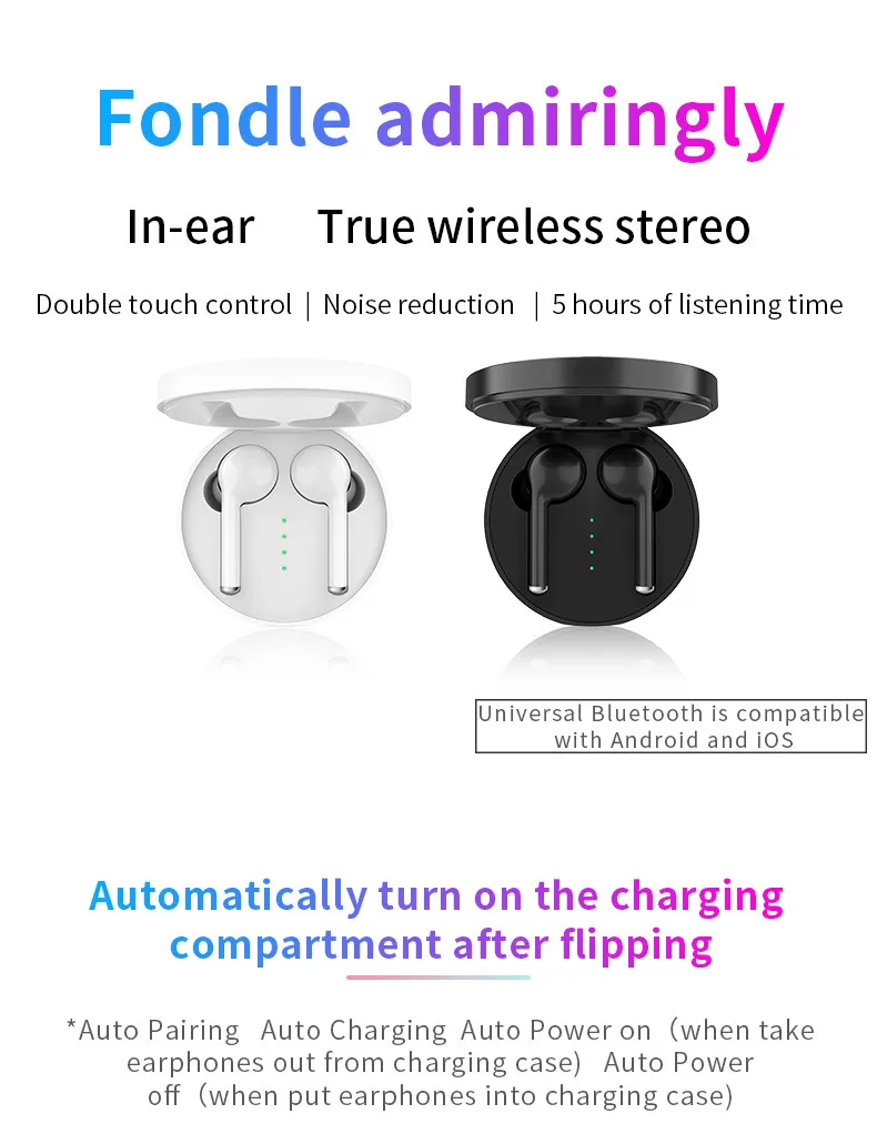New arrival touch control auto pairing high quality TW40 bluetooth sports earphone wireless earphone - ANKUX.COM