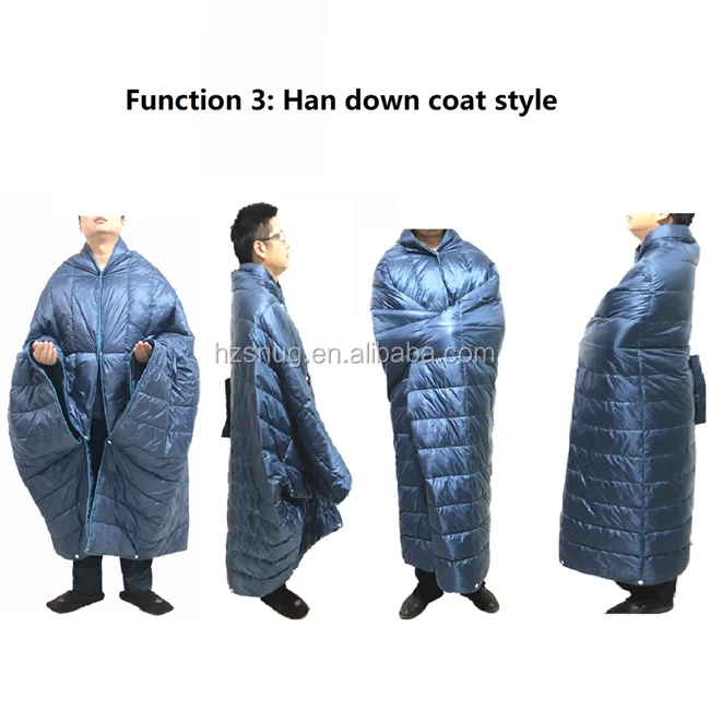 Outdoor Blanket Down Sleeping Bag 800 Fill Power 4 Season Mummy