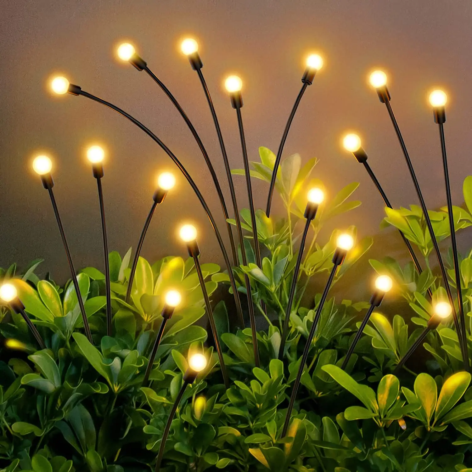 Oem Solar Garden Lights Waterproof Starburst Wind Swaying Firefly ...