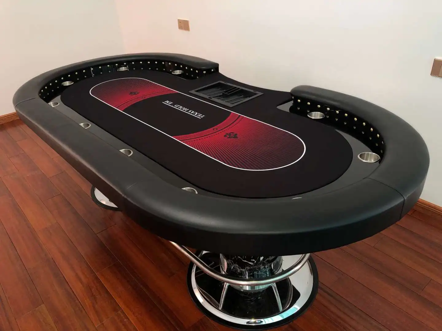 Table De Poker À Led,Table De Poker De Casino Avec Usb,Jambes De Sport Élégantes Pour Blackjack