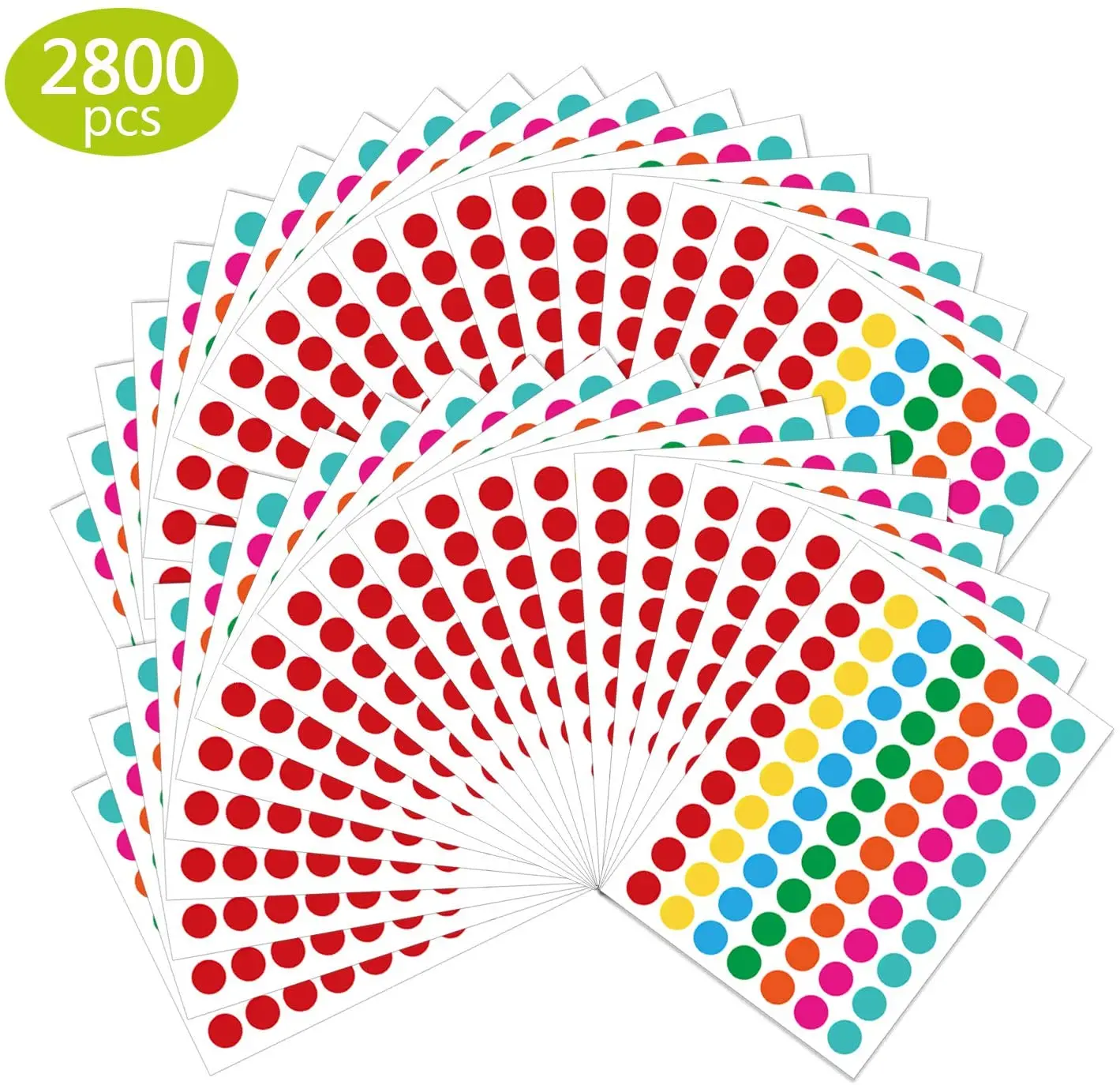 round color coding labels