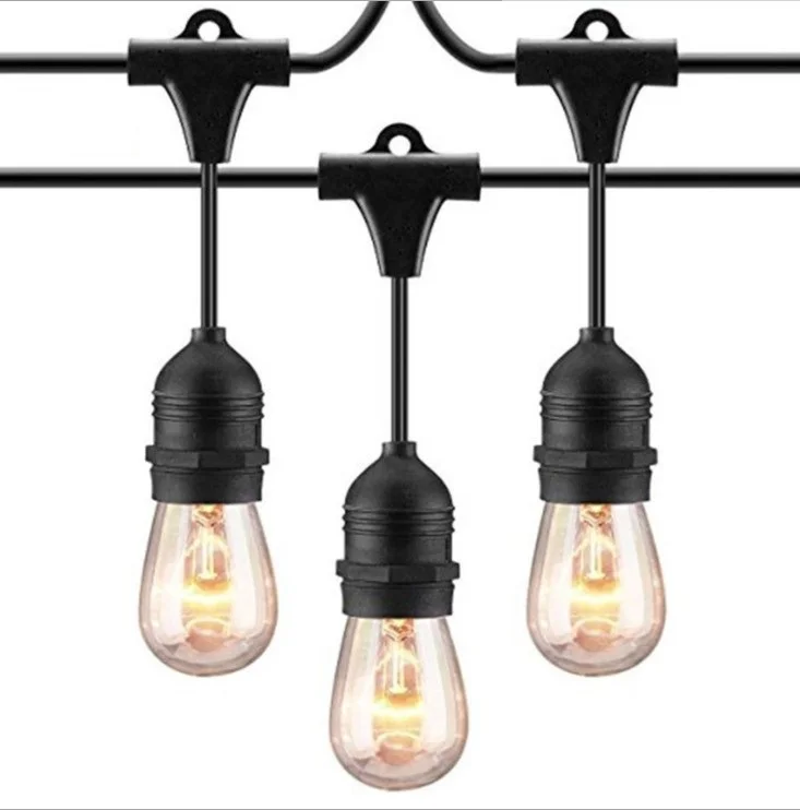 High Quality outdoor e27 Edison bulb lamp holder light string wholesales