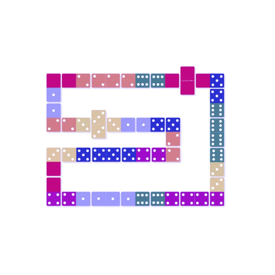 Custom Colorful 28 Sublimation Dominoes Blanks Double 9 Six Domino Set Colored Acrylic Dominoes