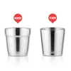 175ml Stainless steel espresso cup Unbreakable stemless wine glasses Double Layer Insulated Portable Tea Coffee Cup
