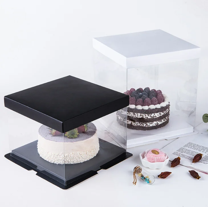 

clear cake box,50 Pieces, Custom color accepted