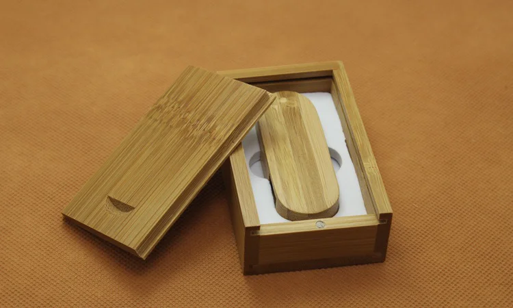 Factory Bamboo Custom U Disk USB 2.0 3.0 Flash Drive Promo Gift USB Stick With Wood Box 500MB 2GB 8GB 32GB 64GB 128GB - ANKUX.COM