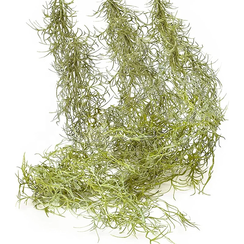 Faux Greenery Moss For Potted Plants Realistic Spanish Moss Hanging