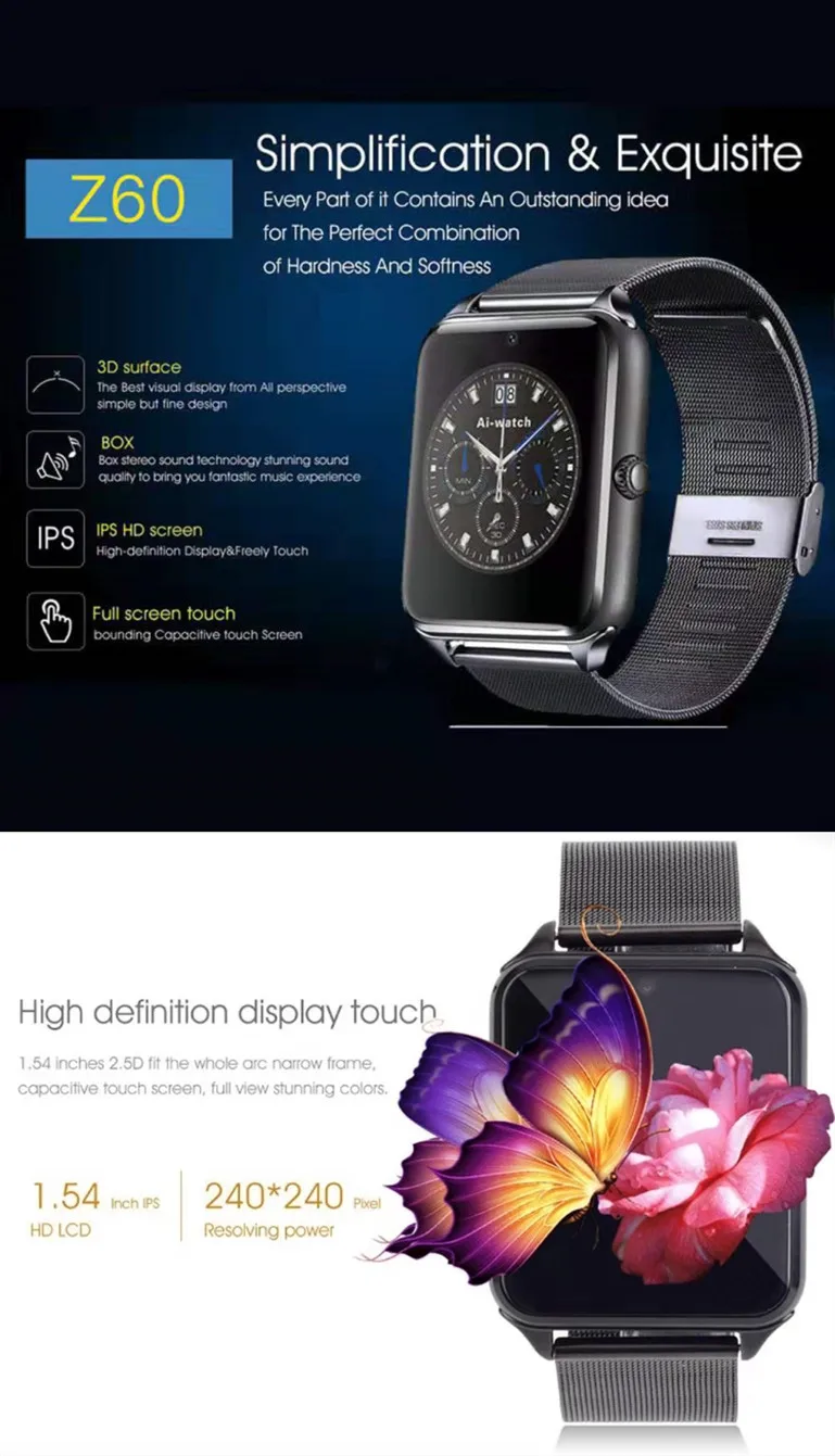 new z60 plus smart watch