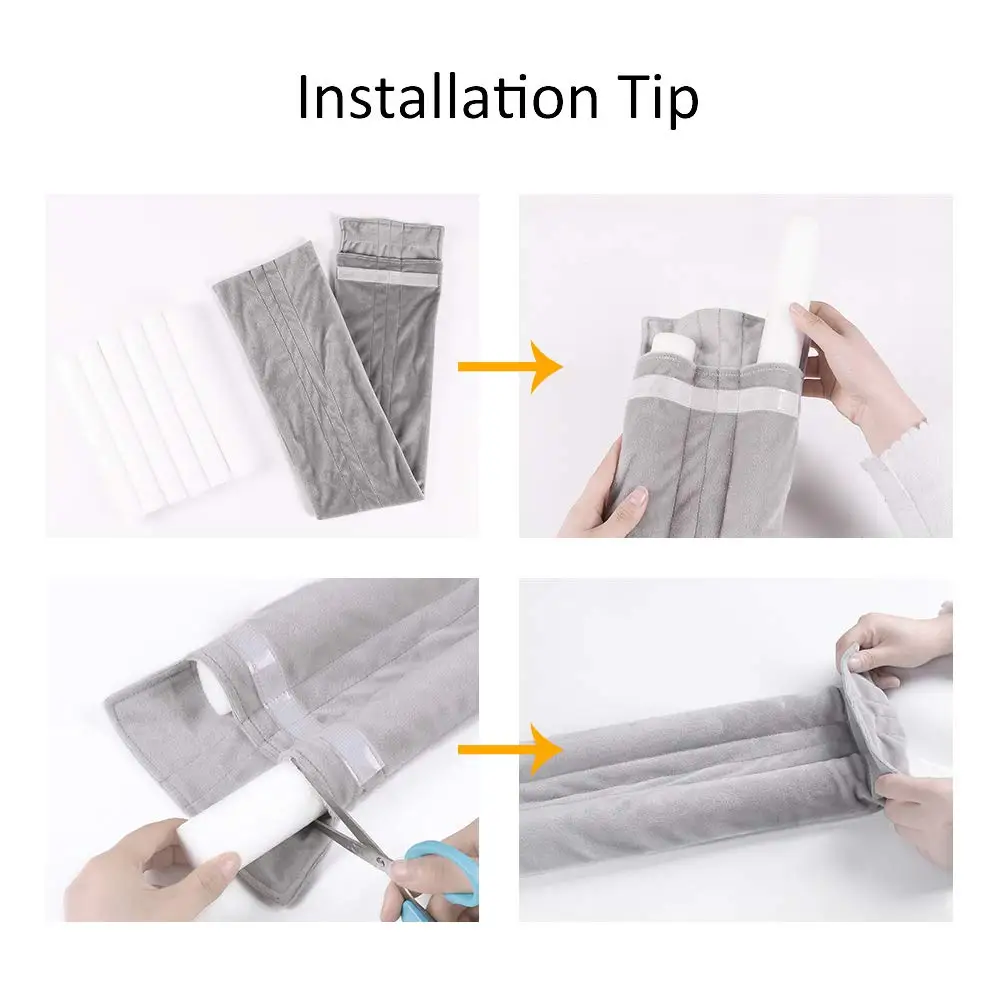 Adjustable Door Air Stopper Sweep Soundproof Guard Draft Stopper Under