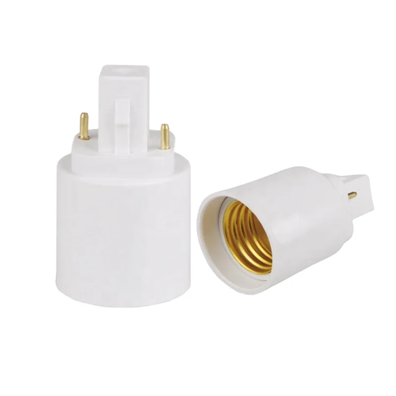 G24 to E27 2 Pins Lamp Socket Adapter Lamp Holder Converter