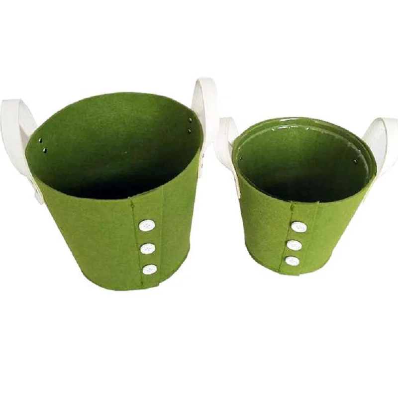 cusotomize size and color felt plant pots desktop baskets
