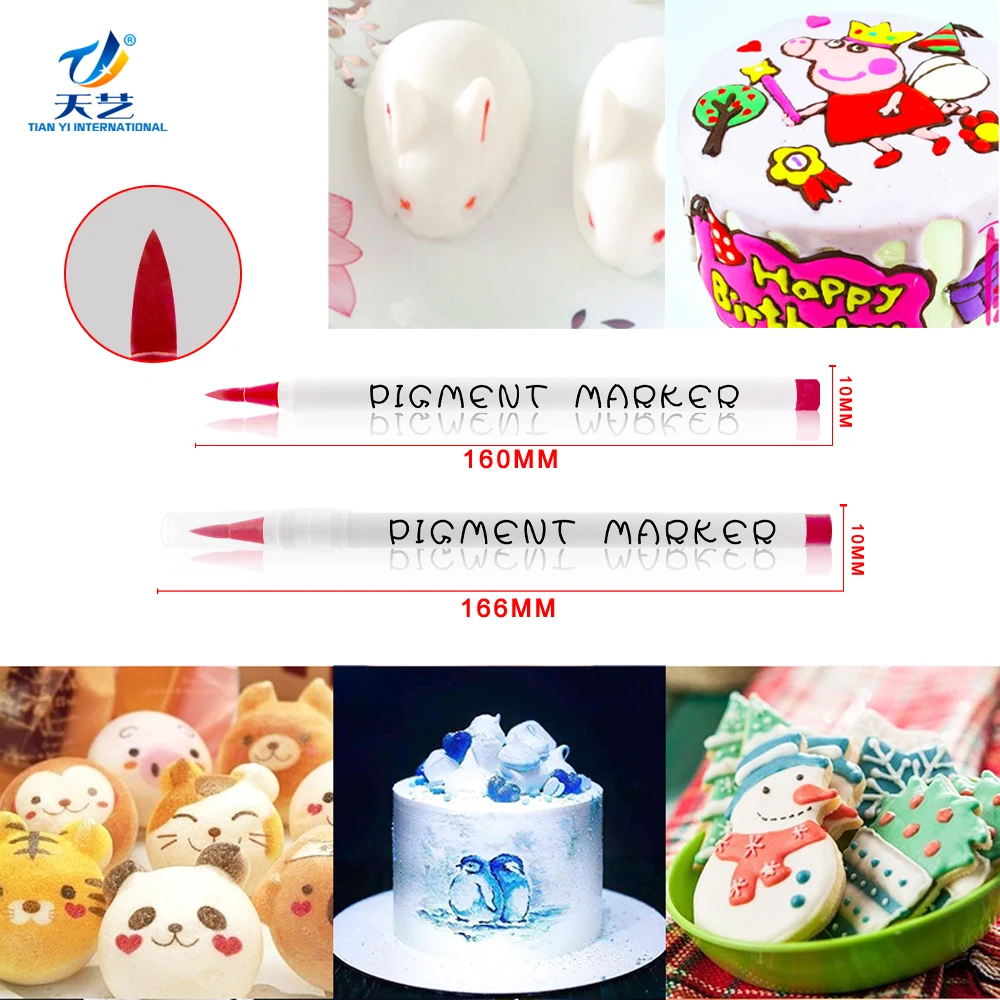 Pigment Marker Food Grade Edible Ink Marker,Gourmet Writers For