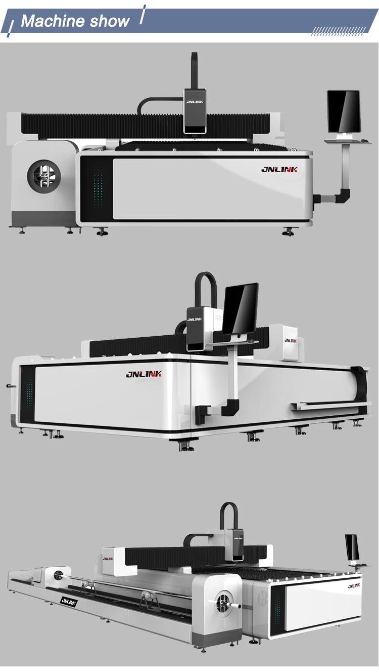 Support exchange platform 1000w fiber laser cutting machine for metal plate pipe square tube