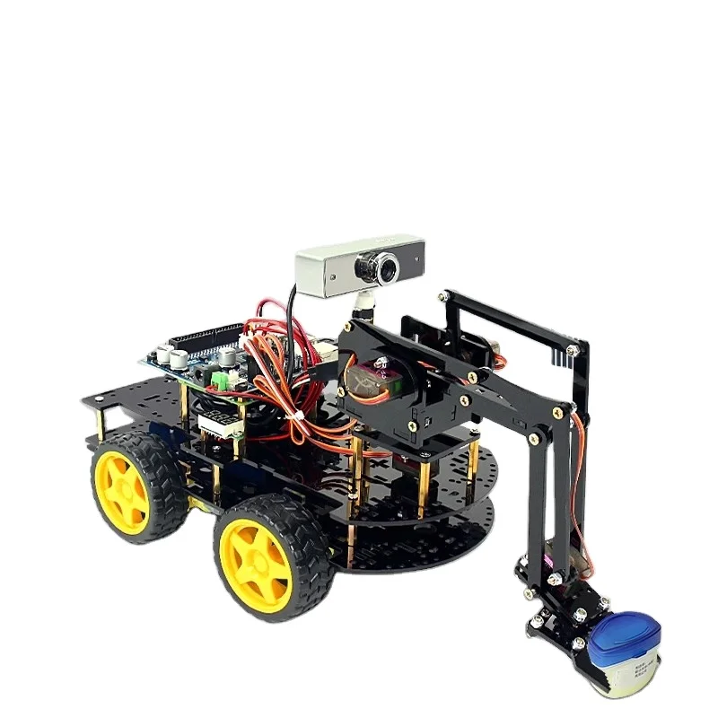 Raspberry Pi 4b Robot Arm Wifi Wireless Video Smart Car Maker ...