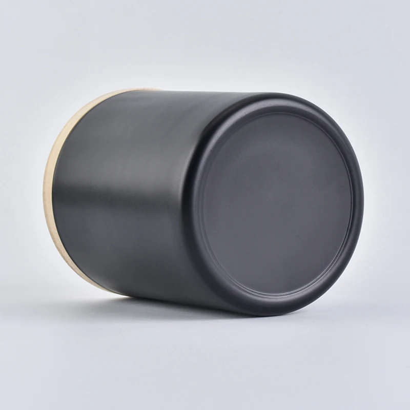 matte black glass candle jars