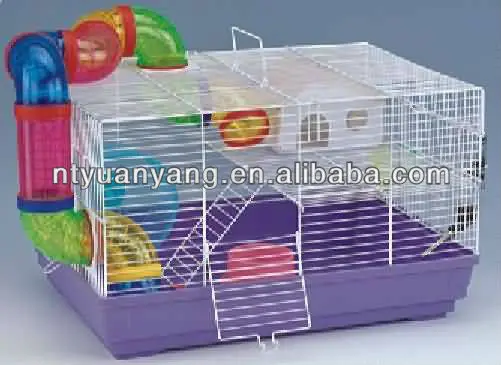 View of Colourful Wire Hamster Cage With Plastic Toys - Buy Colourful Wire ...