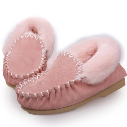 fluffy moccasin slippers