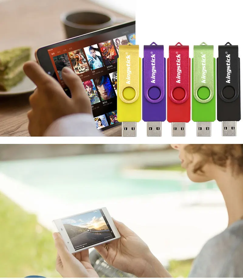 Fashion custom logo 16gb pendrive swivel otg usb flash drive 4gb - ANKUX.COM
