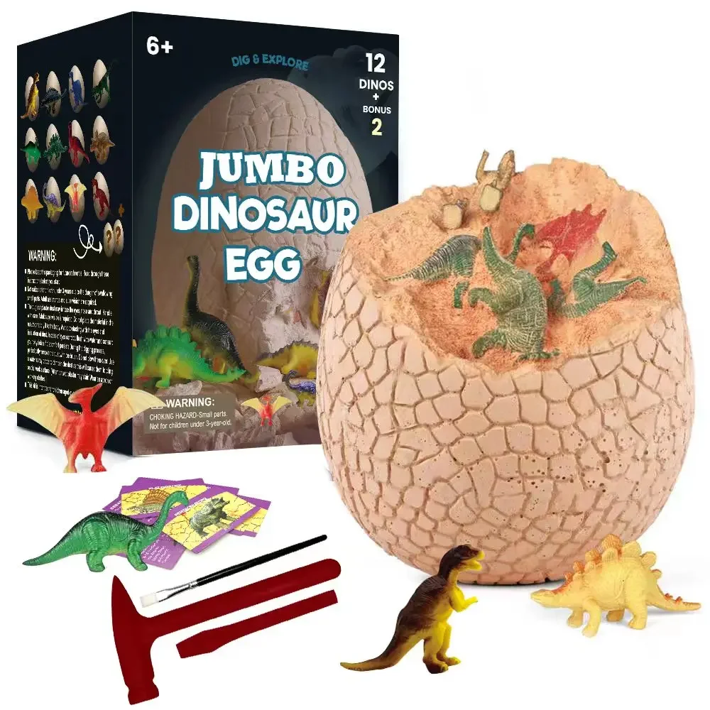 Kids Assembly Kit Excavation New Jumbo Dinosaur Egg Dig Toy Diy Dig It ...