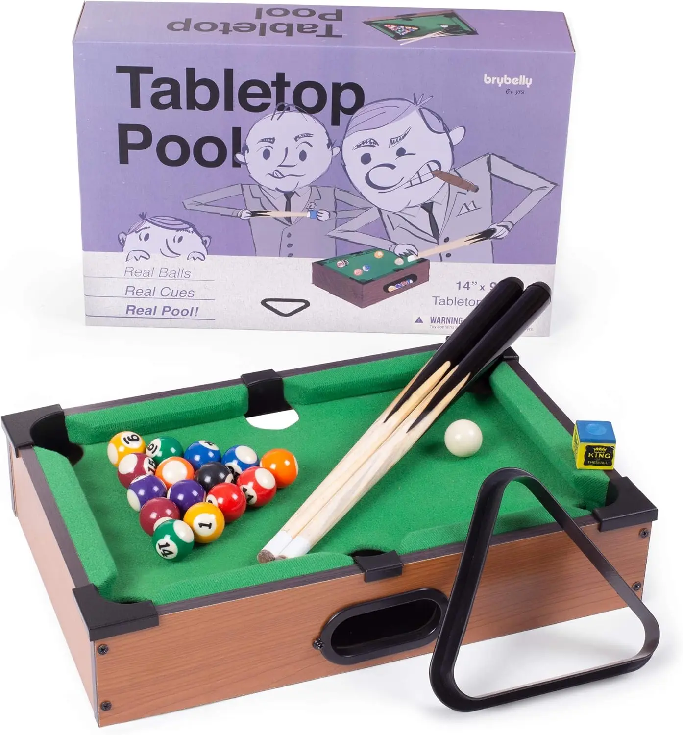 Slat Game Portable Mini Tabletop Slat Pool Set Solid Wood Legs Includes Game ...