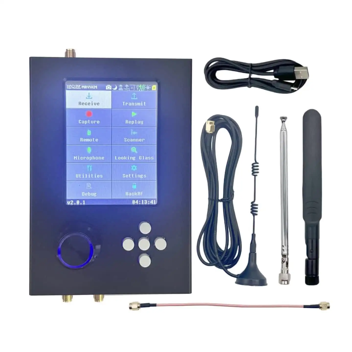 受信機 HackRF One & PortaPack H2 PortaPack H2 + HackRF One R9 V2.0.1 SDR Transceiver Kit for