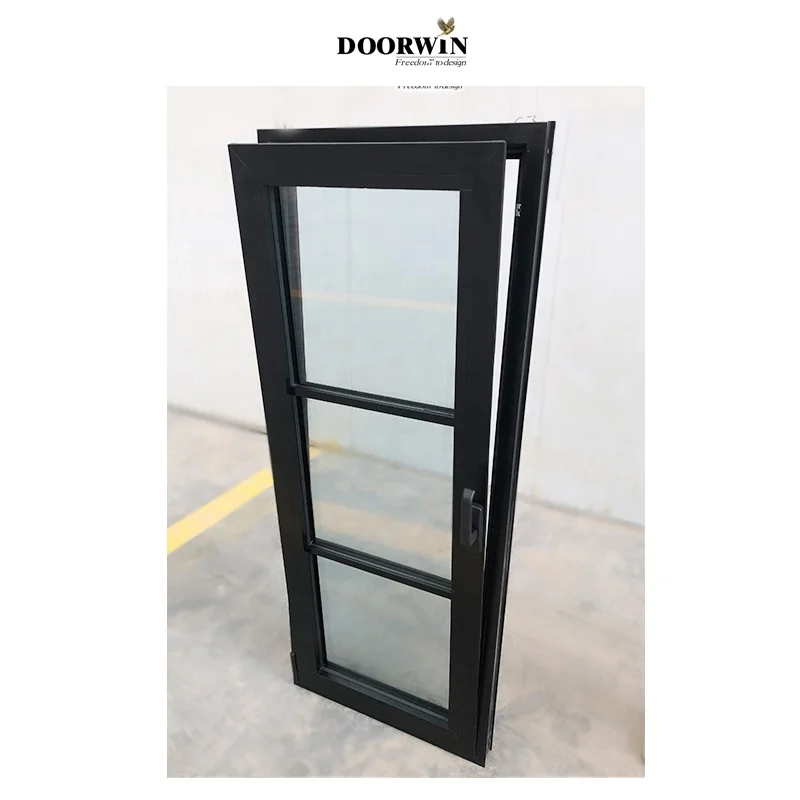 Aluminum Swing Impact Windows Soundproof Energy Efficient Casement