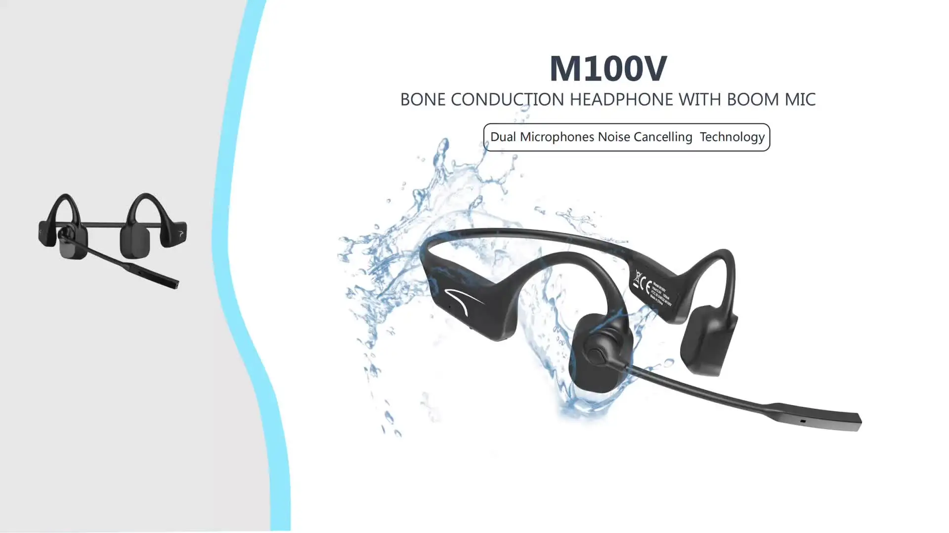 Neckband Sound Stereo Ear Hook Bluetooth Waterproof Bt Wireless
