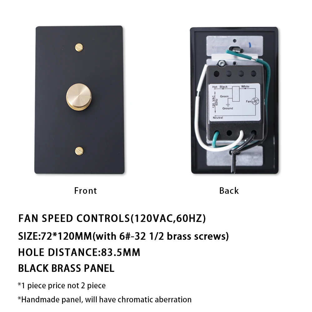 Ceiling Fan, Brass, 120V, 60Hz - detail 4