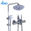 Innovative styling with water shower shower set household bathroom copper black nozzle bathroom bath artifact