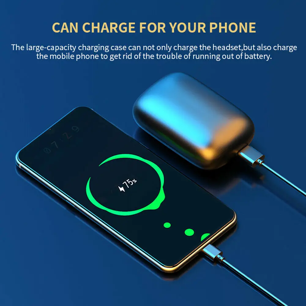 attractive bluetooth earpiece portable tws wireless sports earphone earbuds noise cancelling earphones auriculares para laptop - ANKUX.COM