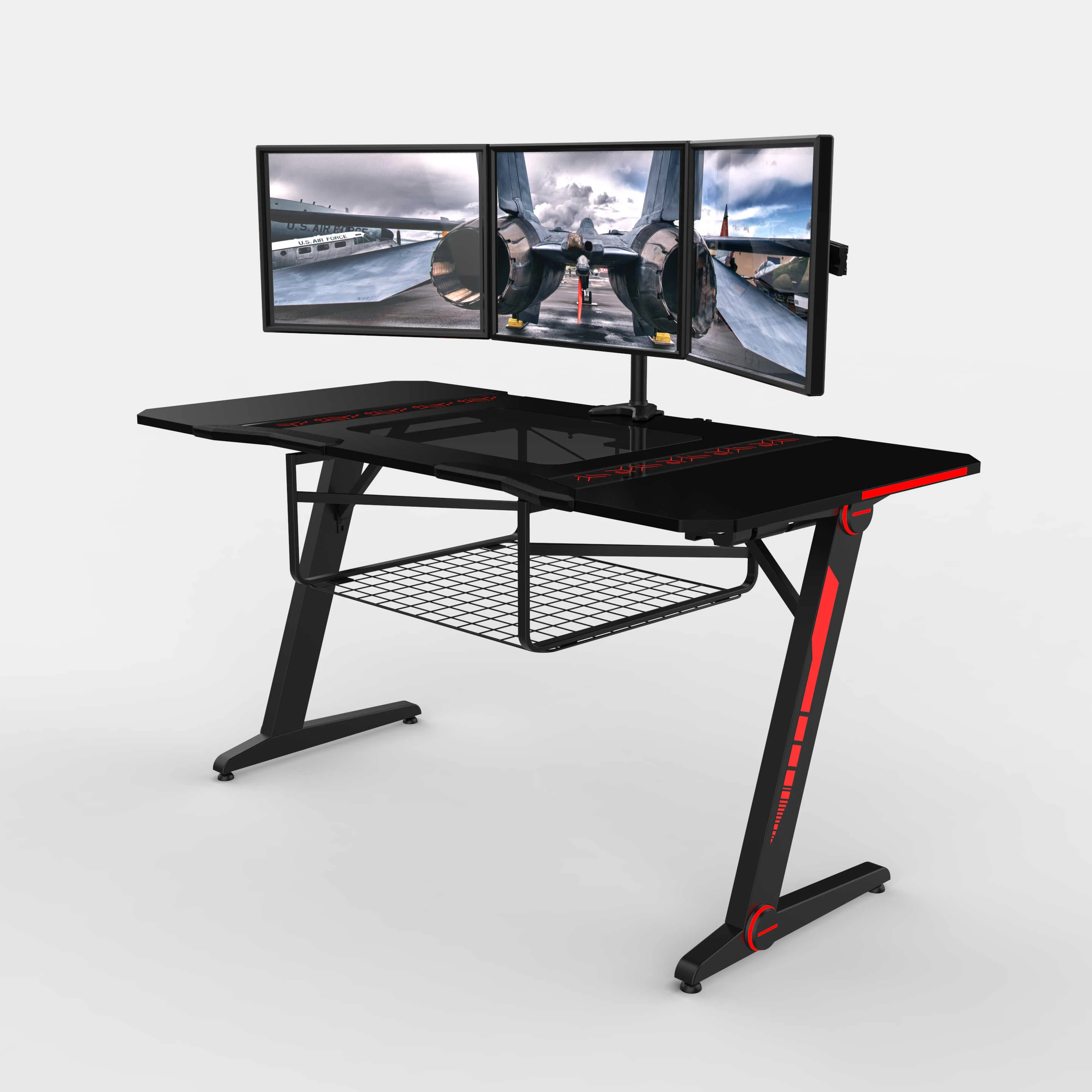 led gaming desk