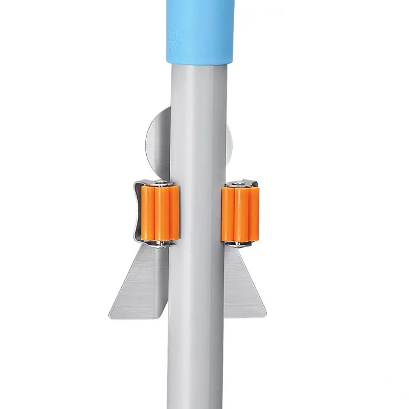 304 Stainless Steel Mop Handle Holder Wall Mount Household Mop Handle Holder Reusable Tool