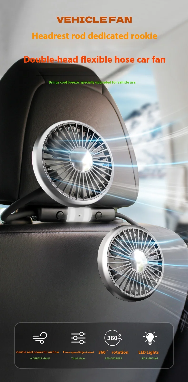 Car Fan, 5V, USB - detail 6