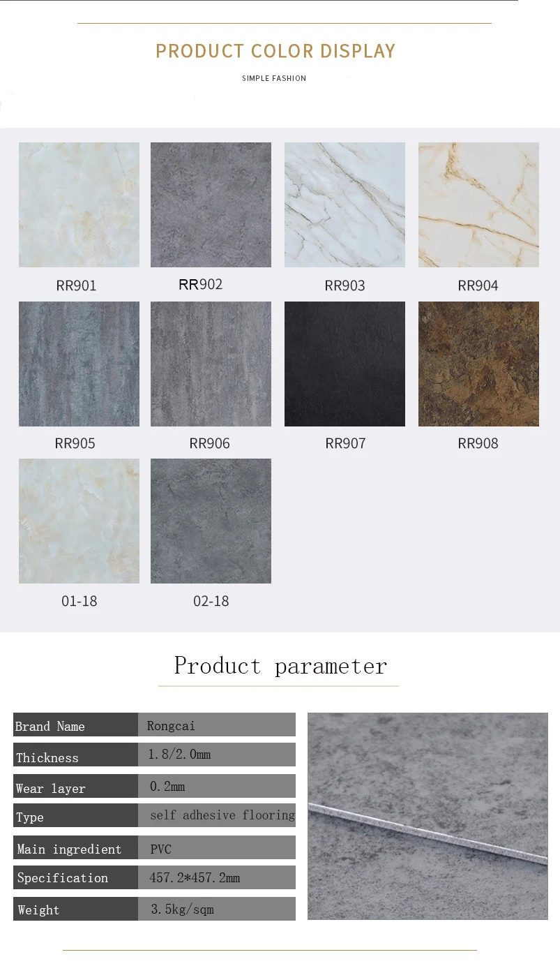 With Spot Wholesale Plastic Flooring Self Adhesive Waterproof Look Like