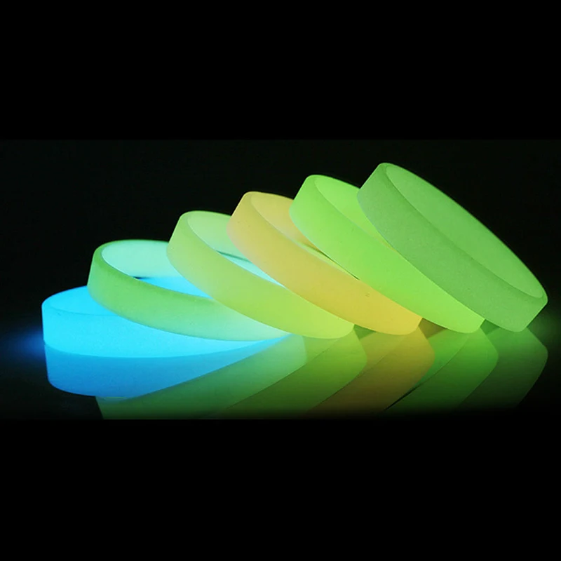 Glow in the dark silicone bracelets store