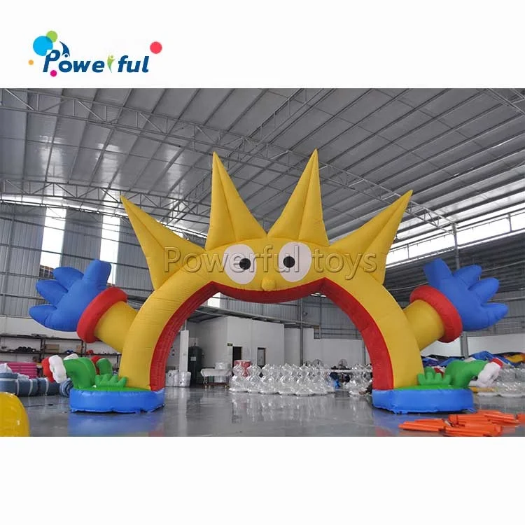 Outdoor advertising event promotion inflatable sun arch entrance for sale
