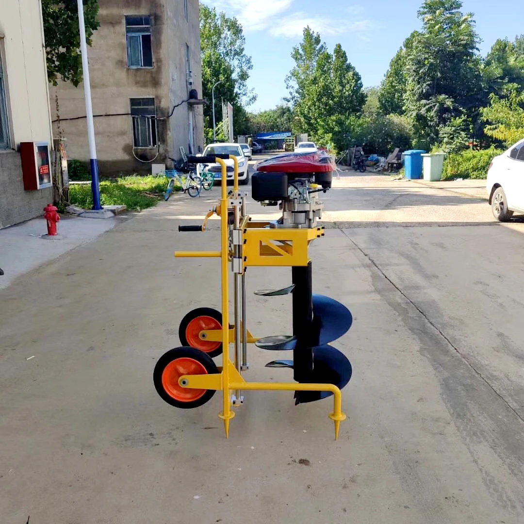 gas power earth auger