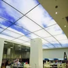 white translucent soft pvc film light box senior clubs office meeting room decoration moon pentagram horn roof ceiling design