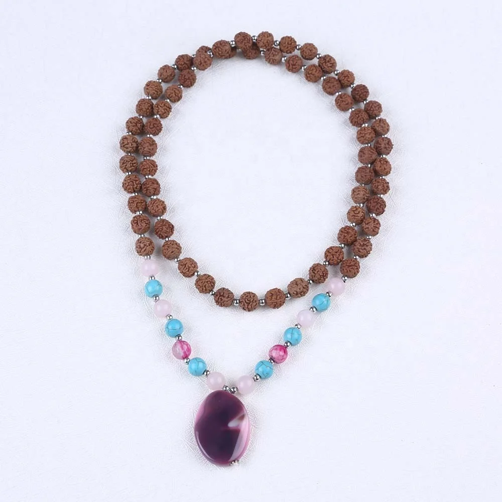 Pulsera Taihang De 108 Cuentas, Material Antiguo Envejecido