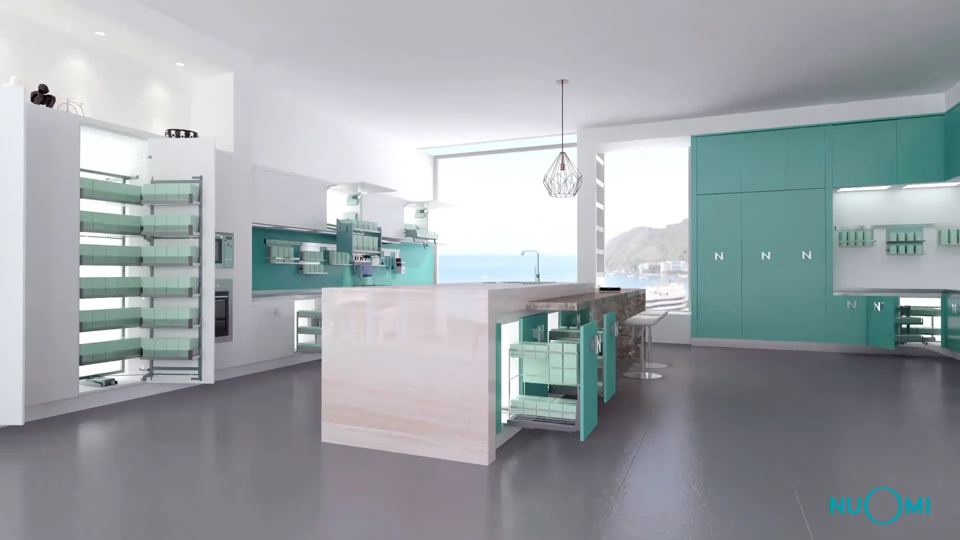 Nuomi Mirage Series Storage Drawer Kitchen Basket Pull Out Basket For