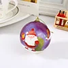 Plastic shiny christmas ball with snowman pattern,tree hanging ornaments