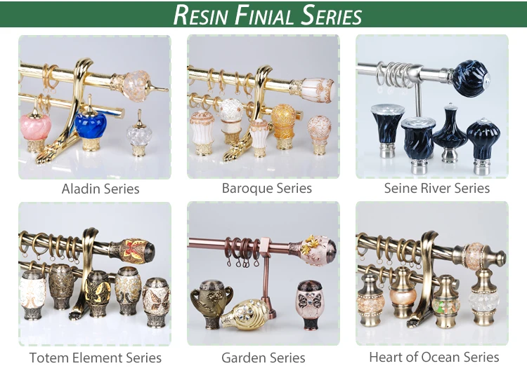 New designs luxury extendable 28mm window curtain rods