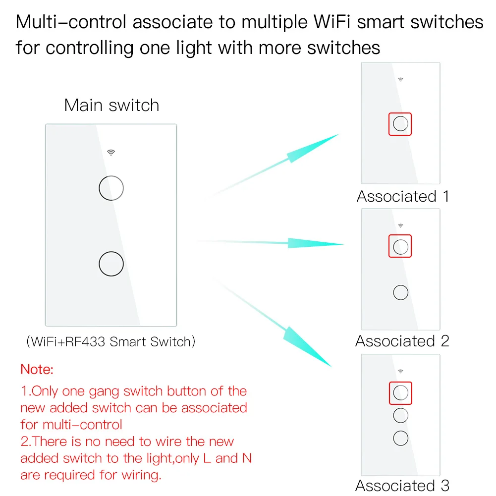 Touch wall light switch схема