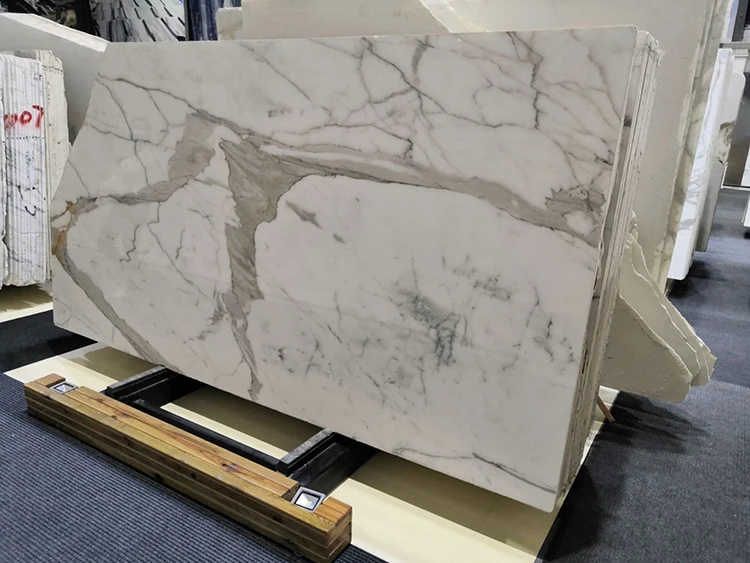 Calacatta Gold Marble Stone Nature Stone Slabs for Kitchen Countertop, Vanity, Floor, Wall details