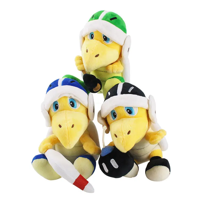 820cm 3styles Super Mario Bros Koopa Troopa With Hammer Boomerang Landmine Skull Turtle Plush 8461