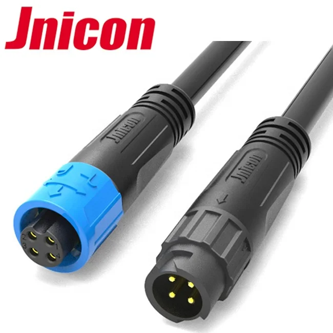 
Jnicon M12 cable circled male-female 3-pin cable connector plug 